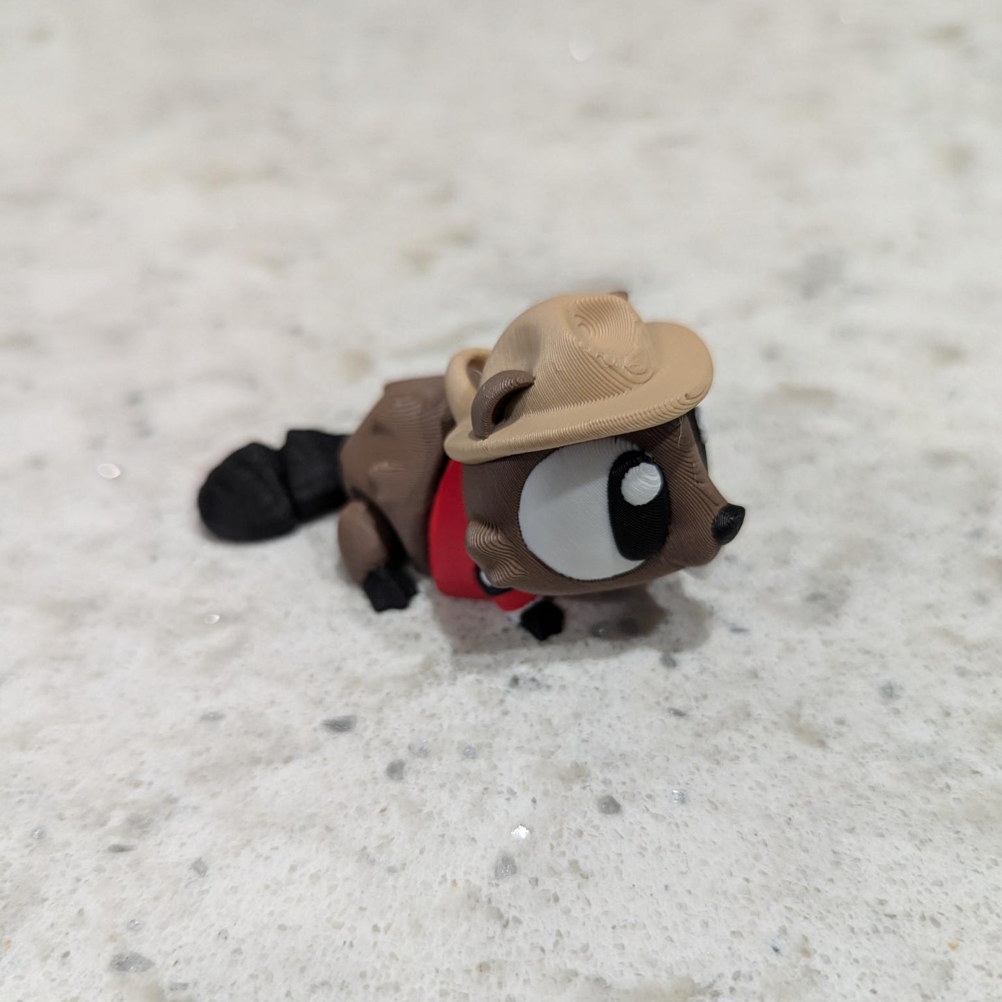 Mountie Beaver Keychain
