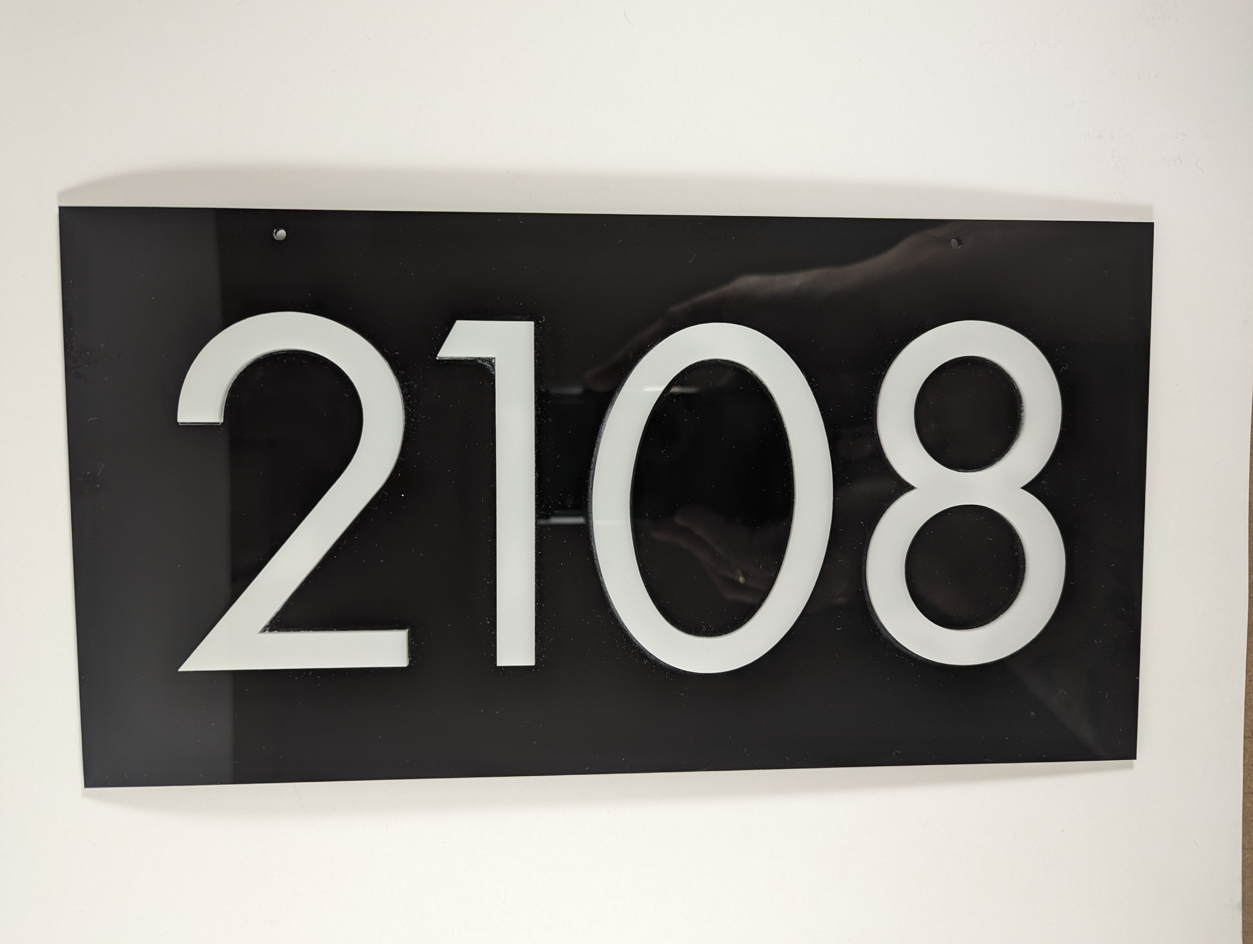 Acrylic Address Sign – LaserCraft Studio