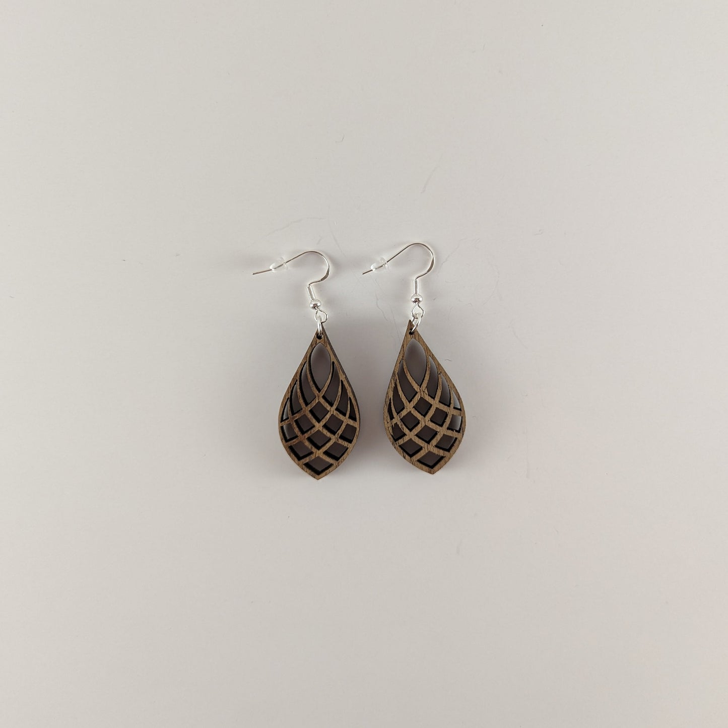 TEAR DROP Teak Earrings