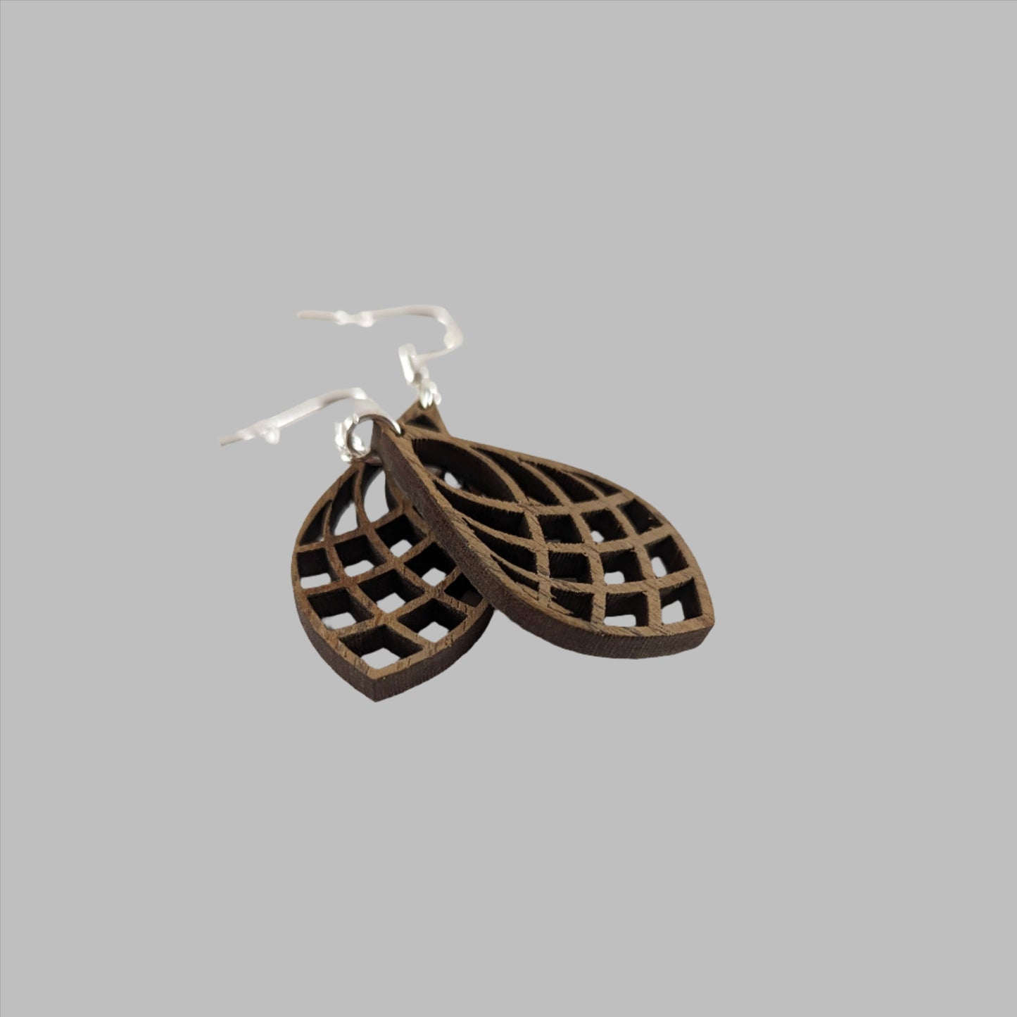 TEAR DROP Teak Earrings